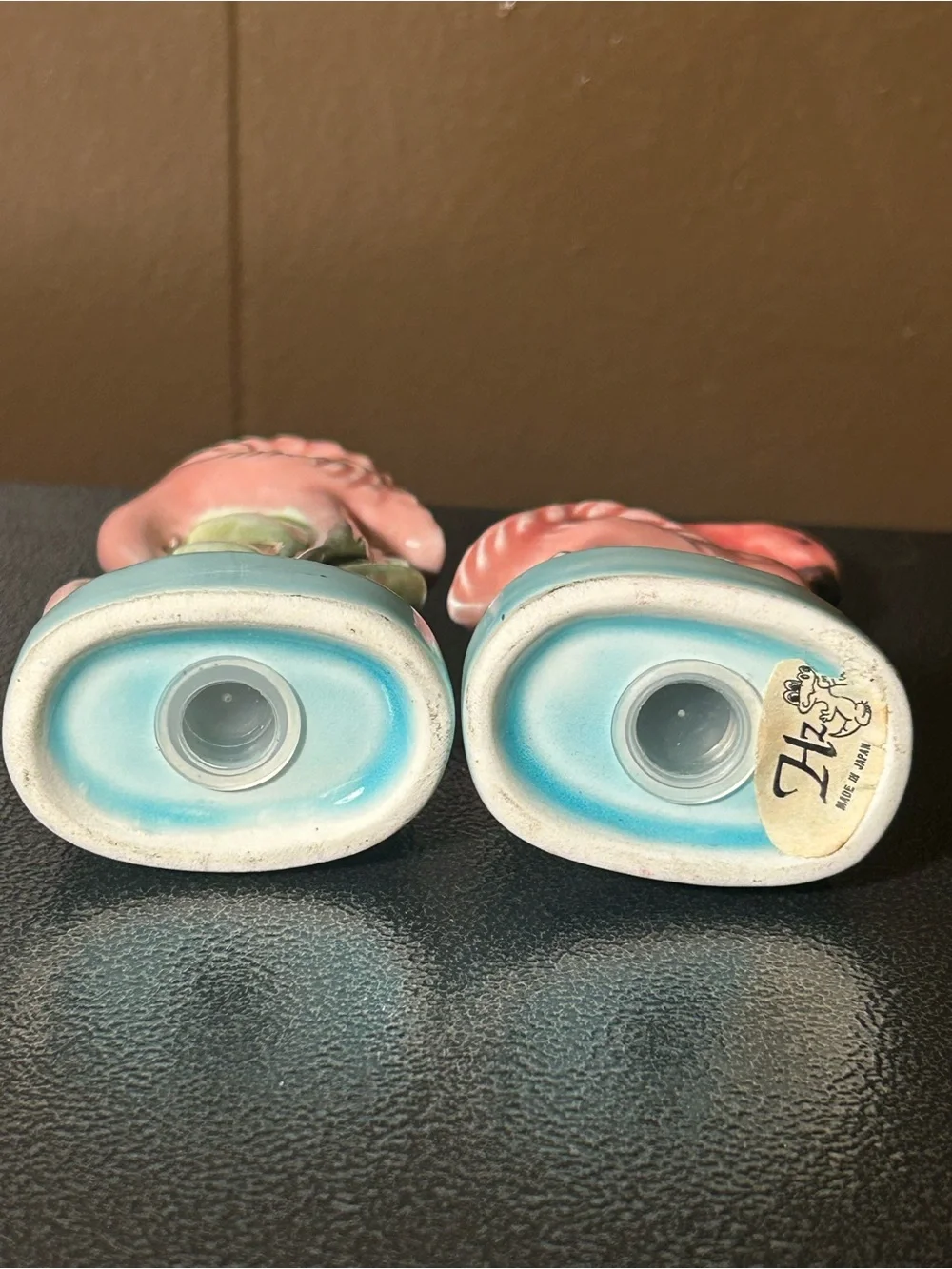 Florida Pink Flamingo Salt and Pepper Shakers - Ceramic Home Accent